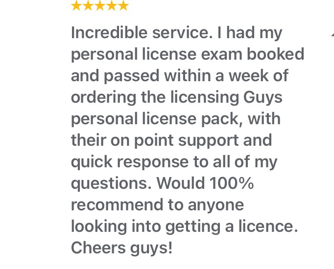 Great Feedback for The Licensing Guys